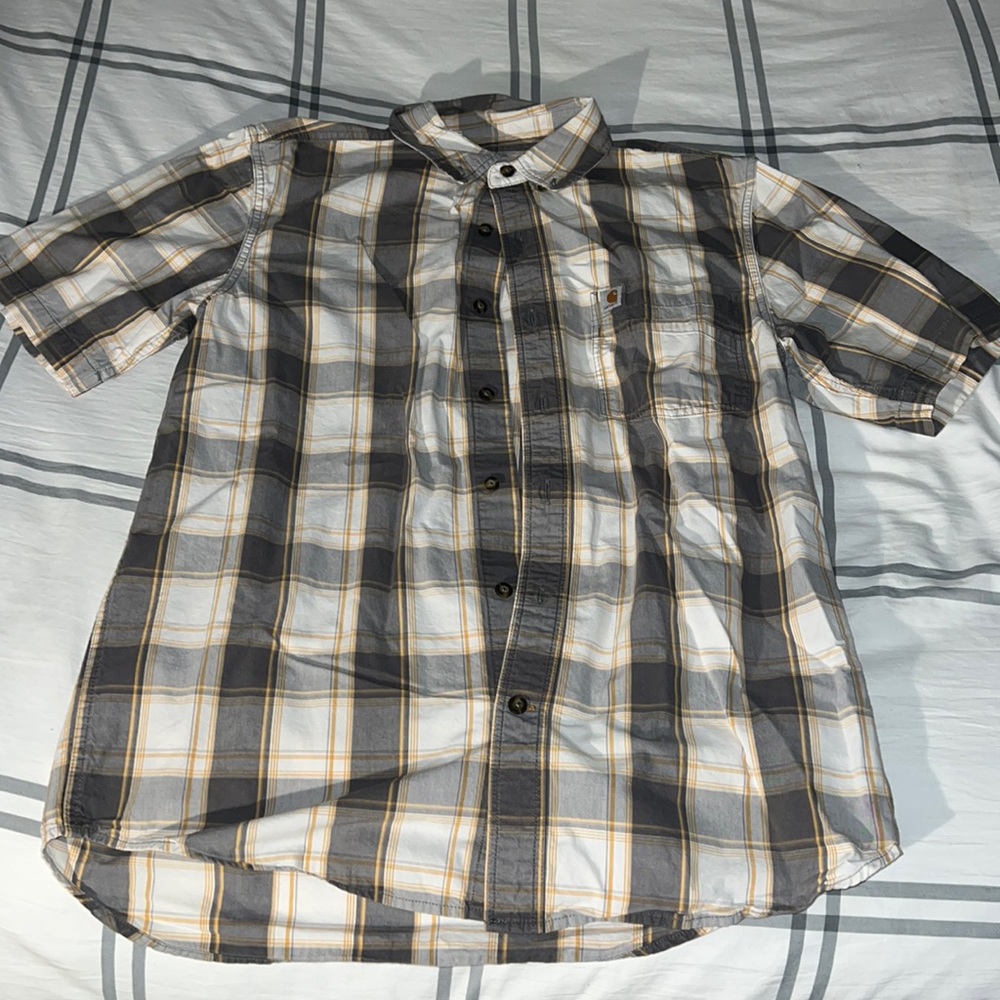 Carhartt short sleeve casual dress shirt size medium never worn relaxed fit